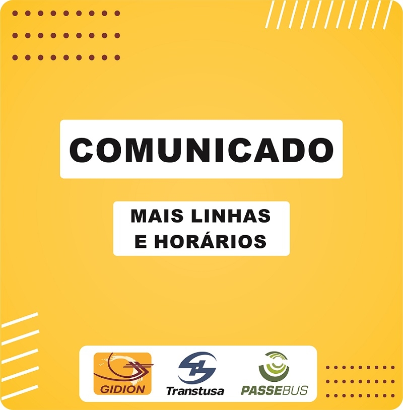Transporte coletivo terá acréscimo de 71 linhas e 507 novos horários