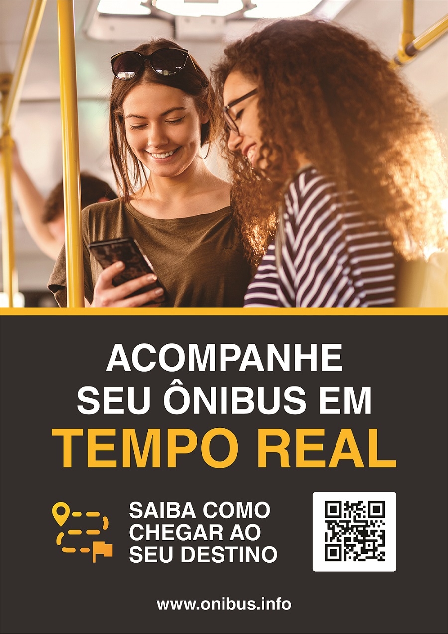 QR Codes nos pontos - acesse, em tempo real, as linhas disponíveis, do seu ponto