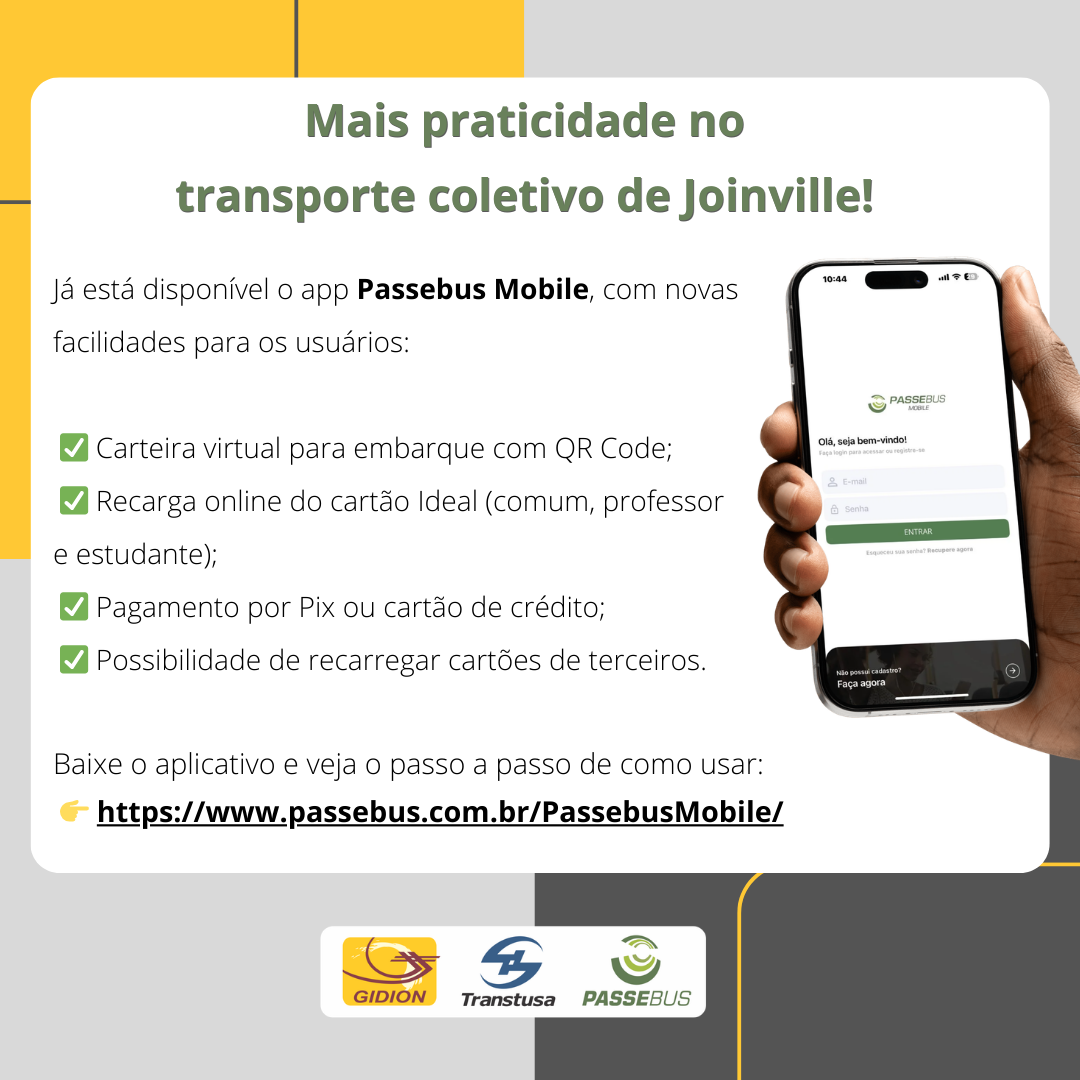 **Atenção Clientes** Aplicativo Passebus disponível