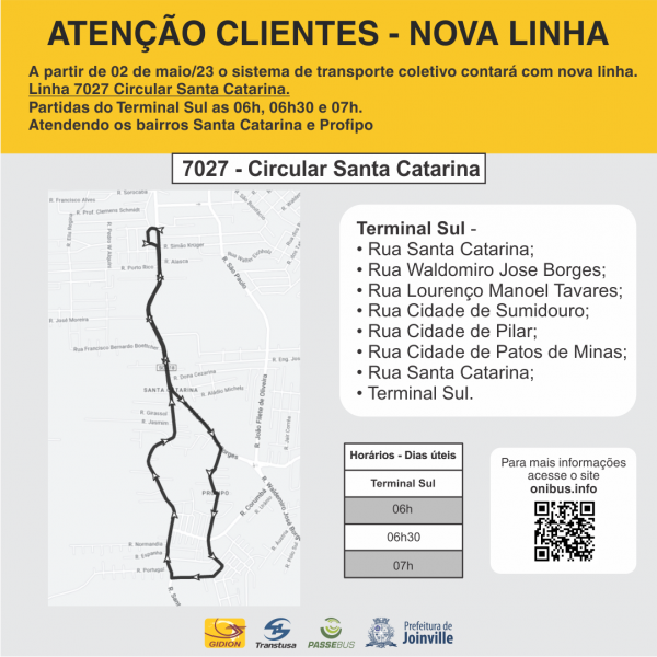 Nova Linha 7027 Circular Santa Catarina