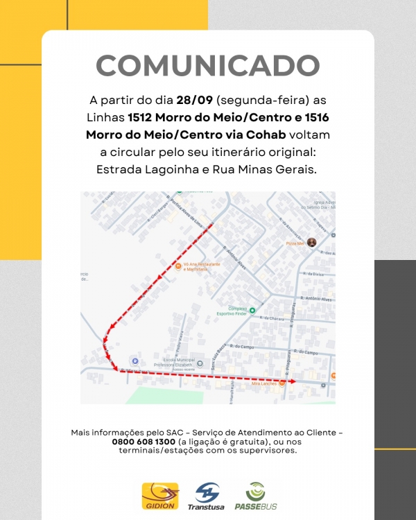 **Atenção Clientes**